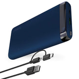 Omars PD Power Bank, Portable Charger 10000mAh with USB C Power Delivery QC Quick Charge 3.0 USB Type-C 18W Output Compatible with iPhone Xs/XR/XS Max/X / 8/8 Plus, iPad, Galaxy S9 / Note 9 (Blue)