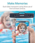 Anker Universal Waterproof Case, IPX8 Waterproof Phone Pouch Dry Bag for iPhone X / 8 / 8 Plus, Samsung Galaxy S8 / S7, Samsung Note Series, Google Pixel 2, up to 6 Inches—2 Pack