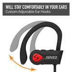 Bluetooth Headphones, Wireless Earbuds for Running, Noise Cancelling Headsets for Workout, Sports Earphones Bluetooth 5.0 with Mic, Best Beats Waterproof Cordless Sports Ear Buds for Gym Jogging