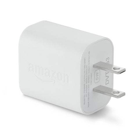 Amazon 5W USB Official OEM Charger and Power Adapter for Fire Tablets and Kindle eReaders - White