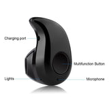 Mini Waterproof Wireless Earbud, Sweatproof Bluetooth Earphone with Mic Headphone, Single Invisible Sports In Ear Headset (Black)