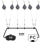 KIWI design VR Cable Managment | Ceiling Pulley System for HTC Vive/Vive Pro Virtual Reality/Oculus Rift/PS VR/Microsoft MR/Samsung Odyssey VR Accessories (Black)