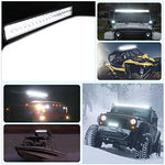 LED Light Bar YITAMOTOR 4 Pack 24 inches 120W Spot Flood Combo LED Work Light Fog Driving Light Off Road Light Bar Compatible for Pickup, Jeep, SKU, ATV, 4x4, Tractor, Truck, Boat, Car
