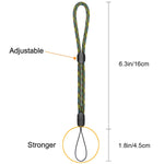 Adjustable Wrist Straps Hand Lanyard, 2 Pieces for iPhone Samsung Camera GoPro USB Flash Drives Keys PSP and Other Portable Items Green(6.3")