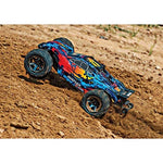Traxxas 67076-4 Rustler 4x4 VXL Off Road Electric Remote Control RC Car with Remote Control for Adults and Kids, Red