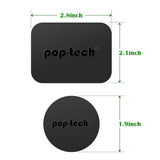 Mount Metal Plate with 3M Adhesive for Magnetic Car Cradle-Less Mount, 4 Rectangular and 4 Round (8 Pack)