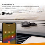 [Upgraded] Roav Bluetooth Receiver, by Anker, with Bluetooth 4.1, CSR Bluetooth Chip, Noise-Cancellation, Integrated Mic for Hands-Free Calling, AUX-Out Port, and a USB Charging Port