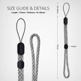 Ringke Lanyard Wrist Strap Compatible with Cellphone, Phone Cases, Keys, Cameras & ID MP3 QuickCatch Adjustable String [Checkered Gray] [2 Pack]