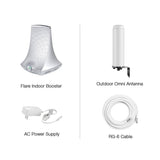 SureCall Flare Cell Phone Signal Booster Kit for All Carriers 3G/4G LTE up to 2,500 Sq Ft