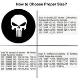 EIGIIS Universal Soft Spare Tire Cover Leather Waterproof Dust-Proof Thicken Wheel Protectors Covers for SUV (Shantou, (32"-33",17in))