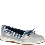 Sperry Top-Sider Angelfish Stripe Boat Shoe Women 6.5 Grey/Blue