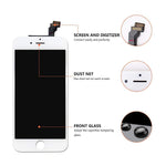 Screen Replacement for iPhone 6 Plus White, LCD Display & Touch Screen Digitizer Frame Cell Assembly Set with Free Repair Tools