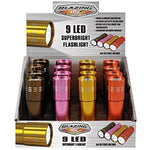 Linterna de 9 leds surtidas, Blazing ledz