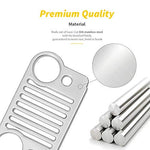 Teenitor Auto Grille Key Chain, Keychain Accessories Laser Cut 304 Stainless Steel, Key Chain Rings, Will Never Rust, Bend or Brake