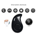 Mini Waterproof Wireless Earbud, Sweatproof Bluetooth Earphone with Mic Headphone, Single Invisible Sports In Ear Headset (Black)