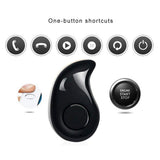 Mini Waterproof Wireless Earbud, Sweatproof Bluetooth Earphone with Mic Headphone, Single Invisible Sports In Ear Headset (Black)