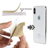 SHANSHUI Card Holder for Back of Phone, Adhesive Stretchy Fabric Lycra Double Slots Credit Card Sleeves Stick On Wallet Phone Pocket Compatible with iPhone and Most Smartphones(Black&Pink) - 2 Packs