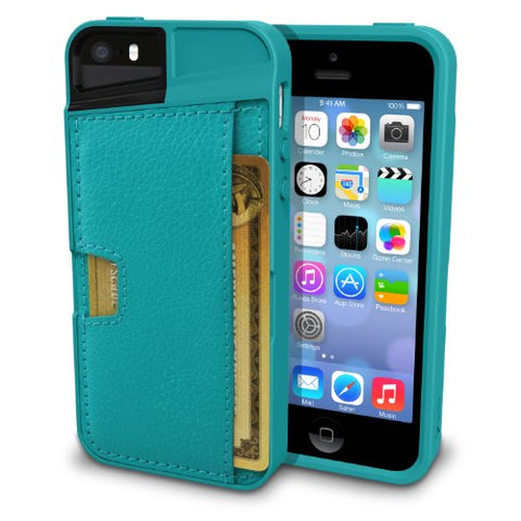 Silk iPhone SE / 5 / 5s Wallet Case - Wallet Slayer Vol. 1 [Slim Protective Vault Credit Card Cover] - Black Onyx