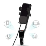 Fabselection Qi Wireless Car Charger with Cigarette Lighter, Wireless Charging Car Mount USB CeliPhone Holder for iPhone 8/8 Plus/X/XR/XS/Samsung Galaxy Note 9/ S8/Note 7oogle Nexus