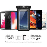 YOSH Waterproof Phone Pouch Waterproof Phone Case Cell Phone Dry Bag Underwater Phone Pouch Universal Waterproof Case Compatible with iPhone Xs X 8 7 6 6s Plus Galaxy S9 S8 S7 S6 Pixel 2 3 up to 6.0"