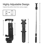 Selfie Stick Tripod with Bluetooth Remote，TEECK Extendable Wireless Cell Phone Tripod，iPhone Holder for Tripod Compatible with iPhone X/XS Max/iPhone 8/8 Plus iPhone 7/7 Plus,Galaxy S9/S9 Plus/S8/S7