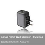 Plantronics Voyager 5200-UC Bluetooth Headset Bundle w/Bonus Wall Charger #206110-01-B | For Smartphones, PC, MAC using RingCentral Software or App