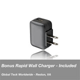 Plantronics Voyager 5200-UC Bluetooth Headset Bundle w/Bonus Wall Charger #206110-01-B | For Smartphones, PC, MAC using RingCentral Software or App