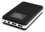 XTPower MP-10000 External Battery Pack with 10000mAh - dual USB 5V + DC 9V / 12V 2A for Tablets, Digital Cameras, PSP, NDS, NDSL, GoPro, Smart Phones - US Wall Charger + Car Charger Included