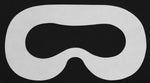Lunies Disposable Hygiene Eye Mask with Sponge Mat and Magic Sticks Compatible for H-T-C Vive VR Virtual Reality Headset White