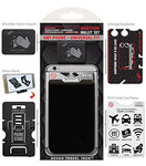 Gecko Travel Tech Phone Wallet - Stick On Card Holder iPhone Wallet for Cell Phones - Adhesive Card Pocket for Credit Cards and Money - Sticker for Cases - Phone Stand - RFID Protection Sleeve - (BB)