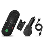 Salemar Handsfree Bluetooth Visor Speakerphone Car Kit Bluetooth Wireless Audio Music Receiver with USB Charging Ports (MP3 & Charger)