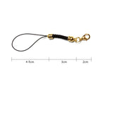 Dcatcher Mixed Colors Mobile Cell Phone Cords Charms Strap Lariat with Lobster Clasp for Cellphone/iPod/Mp3/Mp4/USB Flash Drive, 8 PCS, Gold