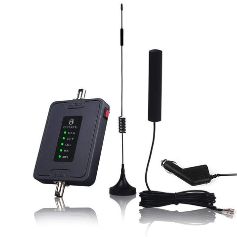Cell Phone Signal Booster for Car, Truck and RV - Multiple Band Cellular Repeater Kit for All Carriers 2G 3G 4G LTE Boost Voice & Data Signal for Verizon AT&T T-Mobile (Band 2/4/5/12/13/17)