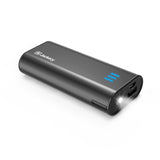 Jackery Portable Charger Bar 6000mAh Pocket-Sized External Battery Pack Fast Charger Power Bank with Emergency LED Flashlight for iPhone, Samsung and Other Devices - Black