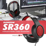 Mackie CR4-X Creative Reference Series 4" Multimedia Monitors (Pair) + SR360 Over-Ear Dynamic Stereo Headphones, Xpix Headphone Case, Xpix Headphone Holder, Xpix 1/4" TRS Cable (x2) & Xpix RCA Cable