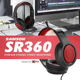 Mackie CR4-X Creative Reference Series 4" Multimedia Monitors (Pair) + SR360 Over-Ear Dynamic Stereo Headphones, Xpix Headphone Case, Xpix Headphone Holder, Xpix 1/4" TRS Cable (x2) & Xpix RCA Cable