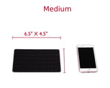 (Pack of 2) Extra Thick Sticky Anti-Slip Gel Pad, Mini-Factory PREMIUM Universal Non-Slip Dashboard Mat for Cell Phones, Sunglasses, Keys, Coins and more - Black (Medium Size: 6.5" X 4.5")