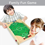 I'm Flipkick: Wooden Tabletop Football/Soccer Pinball Games, Indoor Portable Sport Table Board for Kids and Family