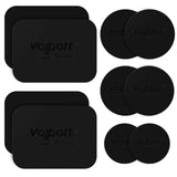 Metal Plate for Phone Magnet, 10 Pack Volport MagicPlate with 3M Adhesive Replacement for Magnetic Phone Car Mount Holder & Cradle & Stand (Vent/CD/Windshield/Dashboard) - Rectangle and Round