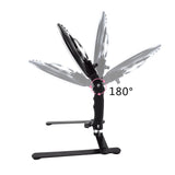 Table Top Photo LED Selfie Ring Light with Desktop Stand for Makeup 8-inch Dimmable 24W 5500K O Circular Beauty Lamp+3" Mirror+Mini Tripod+Phone Clamp,for YouTube Vine Self-Portrait Video Filming