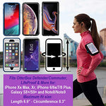 Tune Belt Armband Compatible with Cases on iPhone Xs Max, Xr, 6/6s/7/8 Plus, Galaxy S8 S9 S10 Plus and Note8 9; Fits OtterBox/LifeProof - for Running & Working Out [Includes EX3 Armband Extender]