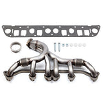 SCITOO Turbo Exhaust Manifold Kit Stainless Steel Racing Exhaust Header Manifold Set w/Gaskets fit 1993-1998 Jeep Grand Cherokee L6 4L