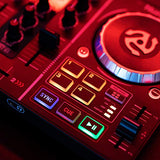 Numark Party Mix | Complete DJ Controller Set for Serato DJ with 2 Decks, Party Lights, Headphone Output, Performance Pads and Crossfader / Mixer