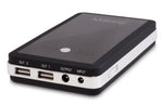 XTPower MP-10000 External Battery Pack with 10000mAh - dual USB 5V + DC 9V / 12V 2A for Tablets, Digital Cameras, PSP, NDS, NDSL, GoPro, Smart Phones - US Wall Charger + Car Charger Included