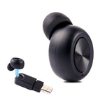 Single Bluetooth Headsets,Mini Bluetooth Earbuds Invisible Bluetooth Headphones with Built-in Mic,Sports Noise Cancelling in-Ear Earphone Car Headset Fit for iPhone Samsung and Other Android Phones