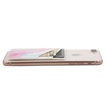 Phone Card Holder uCOLOR PU Leather Wallet Pocket Credit Card ID Case Pouch 3M Adhesive Sticker on Phone Samsung Galaxy Android Smartphones(fit for 4.7" Phone or Above) (Pastel Marble)