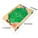 I'm Flipkick: Wooden Tabletop Football/Soccer Pinball Games, Indoor Portable Sport Table Board for Kids and Family