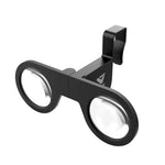 Updated VeeR Mini VR Goggles - Foldable Virtual Reality 3D Viewer Glasses with HD Lens for Android and iOS Smartphones, Black