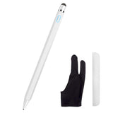 Stylus Pen, XIRON Active Stylus Pens for Touch Screens, 1.5mm Fine Point Smart Digital Pencil Compatible iPad and Most Tablet with Anti-Fouling Glove, Good for Drawing and Writing on iPad, White