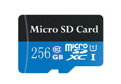 128GB,256 Micro SD SDXC Memory Card High Speed Class 10 with Micro SD Adapter (256GB, Black)